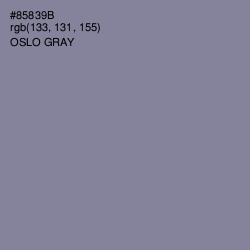 #85839B - Oslo Gray Color Image